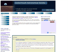 Tablet Screenshot of cockermouthastronomy.co.uk